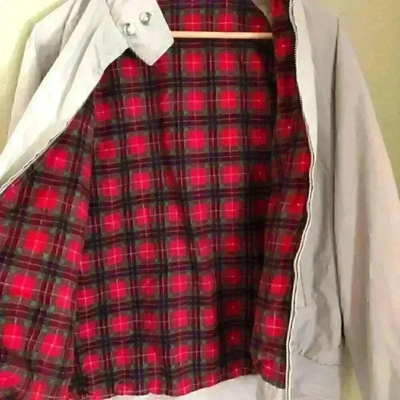 VTG Beige Tan Men' s Sports Jacket Labeled Men's Size XL Deff Vintage 80s or 90s - Picture 9 of 13